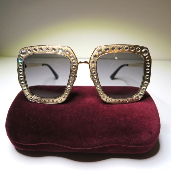 Gucci Crystal Studded Sunglasses - Picture 2 of 6